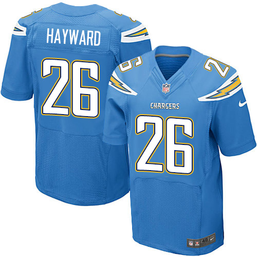 Men's Elite Casey Hayward Nike Jersey Electric Blue Alternate - #26 NFL Los Angeles Chargers
